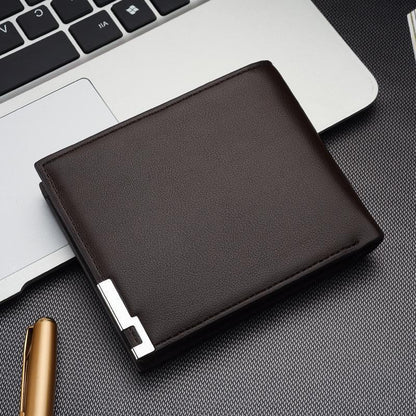 mens small wallet fashion card holder mens short leather wallet