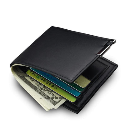 mens small wallet fashion card holder mens short leather wallet