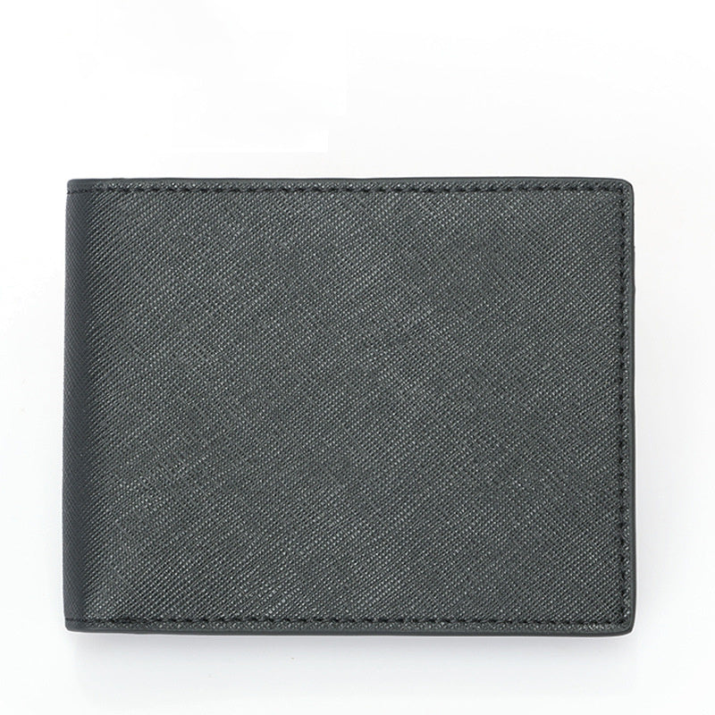 carbon fiber pattern anti theft leather mens wallet