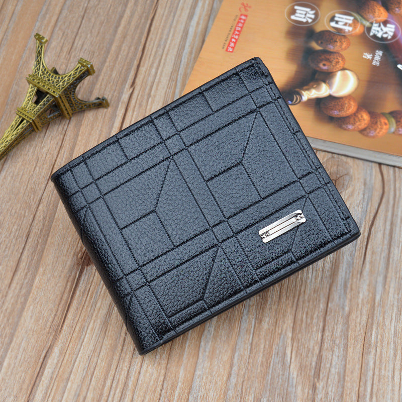 retro mens wallet mens short thin section