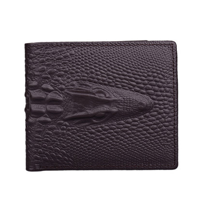 leather mens short wallet head money clip wallet goods