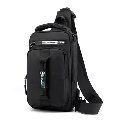 Korean Casual Sports Chest Bag Fashion Trend Backpack Men'S Mini Shoulder Messenger Bag Multifunctional Small Backpack