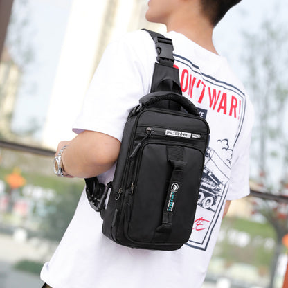 Korean Casual Sports Chest Bag Fashion Trend Backpack Men'S Mini Shoulder Messenger Bag Multifunctional Small Backpack