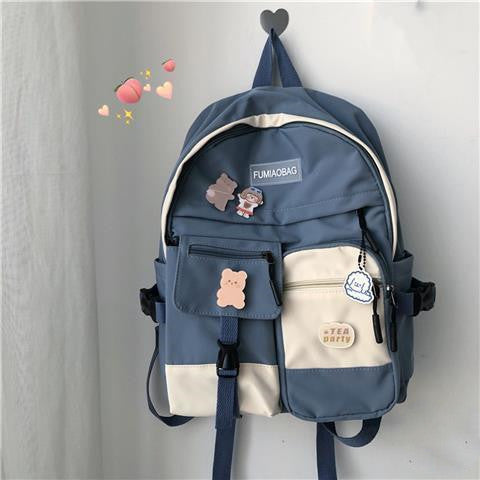 schoolbag female japanese harajuku style simple and versatile girl college style student backpack travel backpack