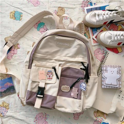 schoolbag female japanese harajuku style simple and versatile girl college style student backpack travel backpack