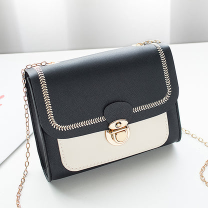 shoulder bag contrast color crossbody small square bag