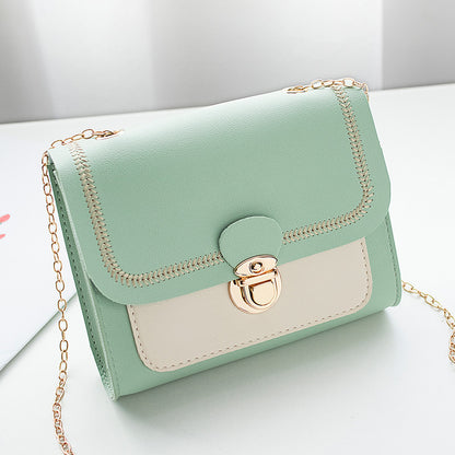 shoulder bag contrast color crossbody small square bag