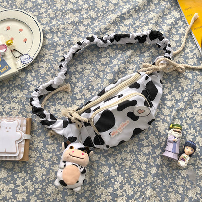 waist massager soft girl girl messenger bag cute cow student shoulder bag