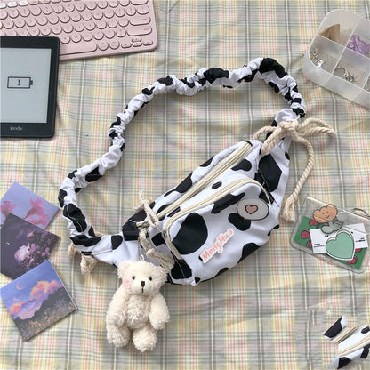 waist massager soft girl girl messenger bag cute cow student shoulder bag