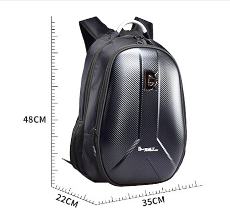 motorcycle backpack helmet bag riding backpack knight motorcycle bag computer bag mens hard shell carbon fiber waterproof reflective