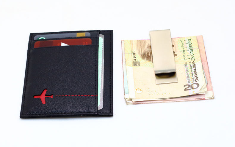 leather wallet small card bag card holder drivers license folder wallet send shielding nfc anti theft brush rfid anti flash payment small card holder