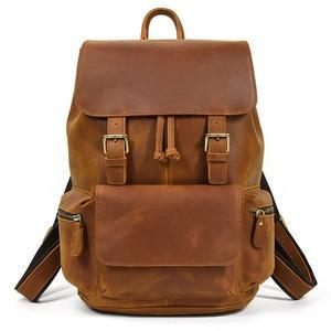 mens crazy horse leather backpack