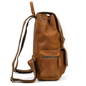 mens crazy horse leather backpack