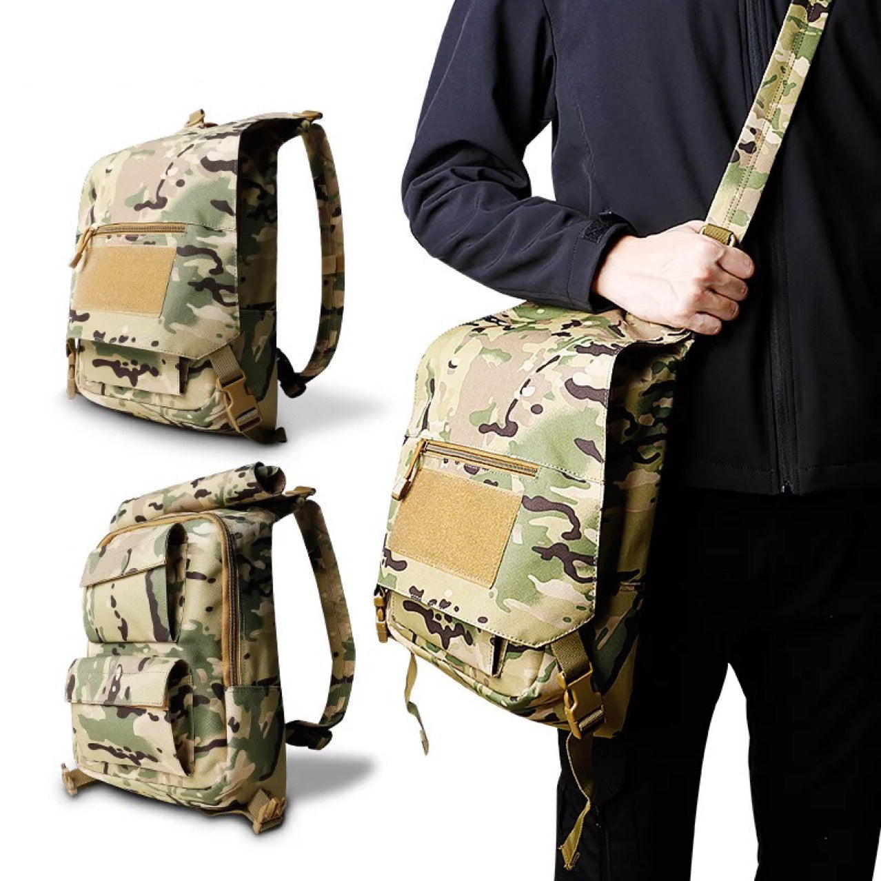 sports cp camouflage lightweight waterproof quick drying camouflage outdoor tactical portable backpack