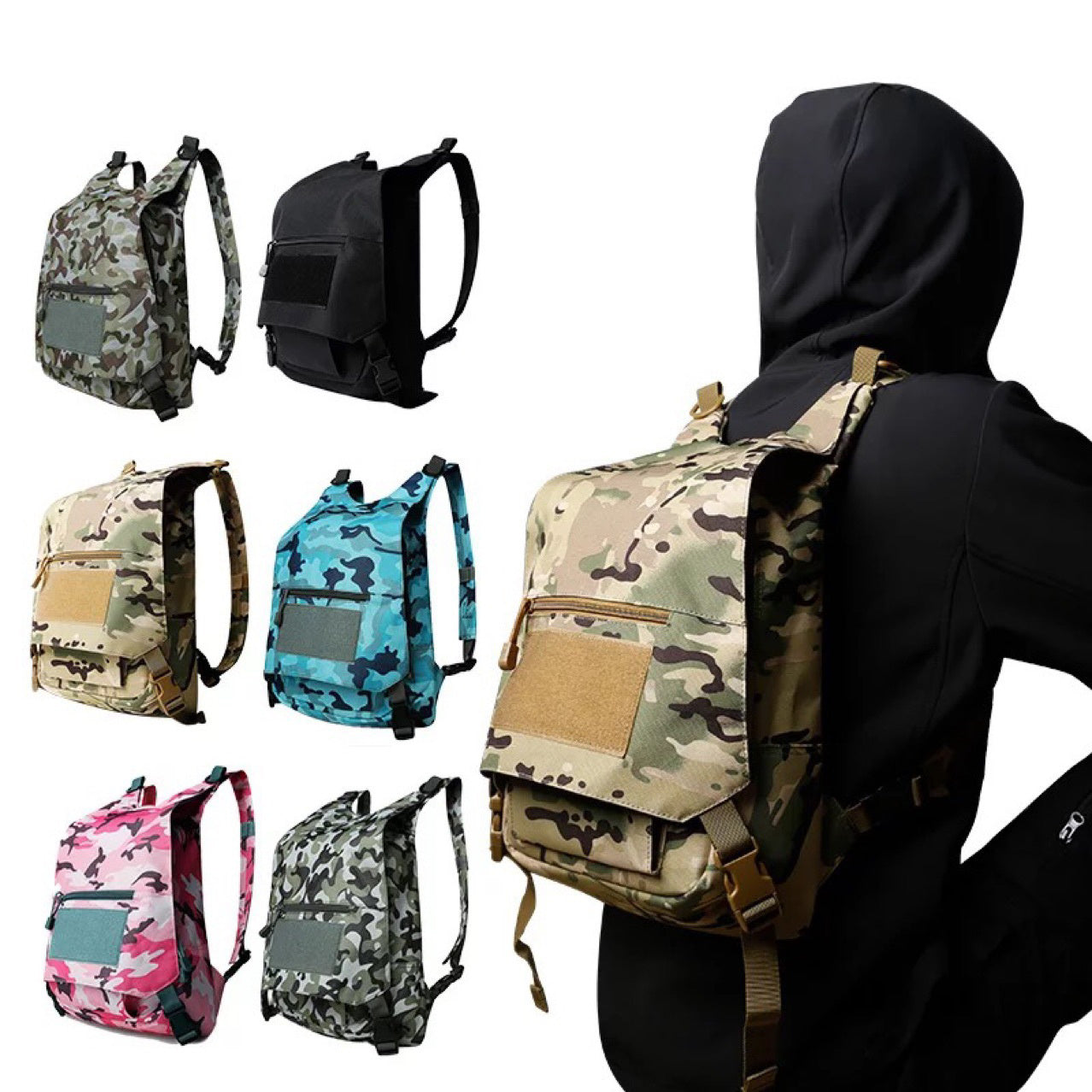 sports cp camouflage lightweight waterproof quick drying camouflage outdoor tactical portable backpack