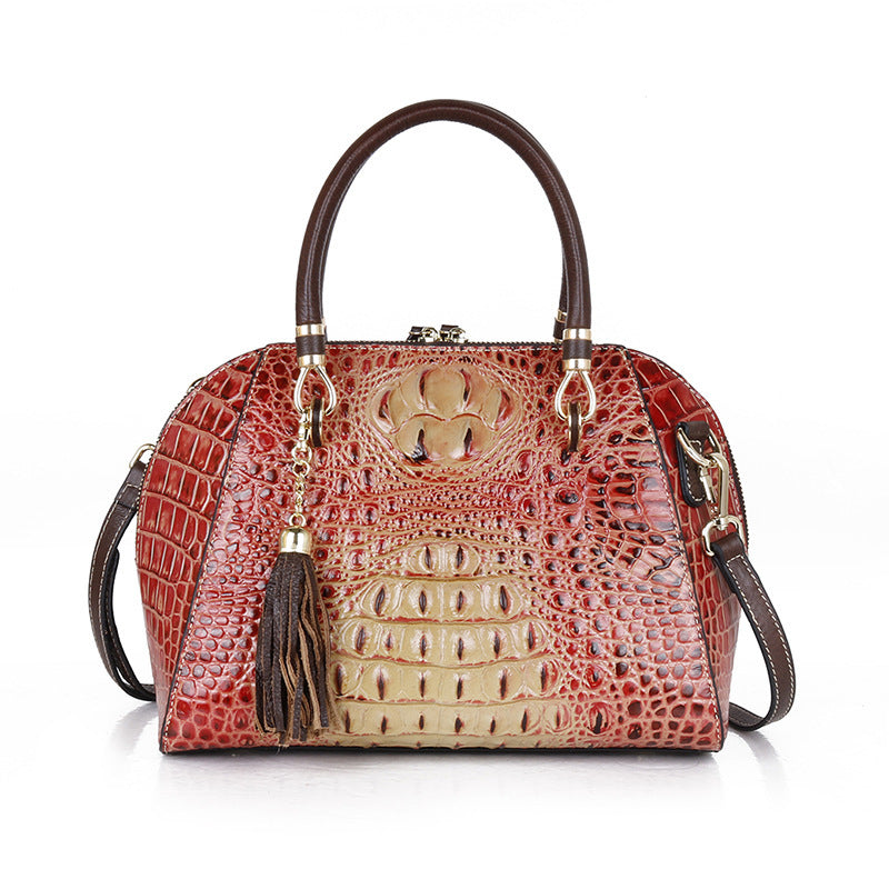 Fashion Top Layer Cowhide Single-Shoulder Messenger Bag
