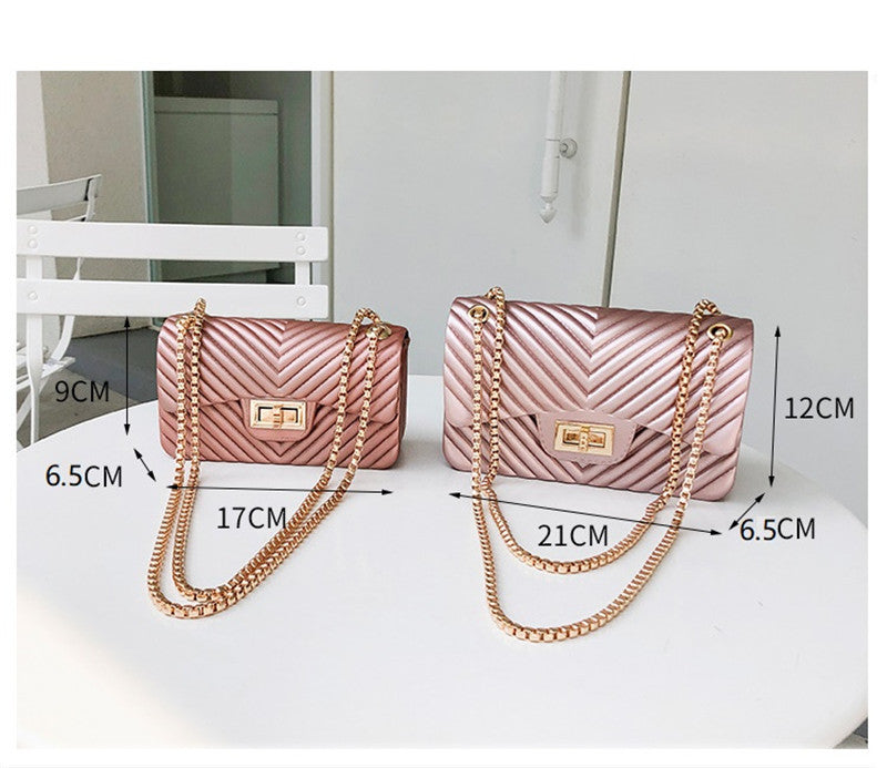 V-chain One Shoulder Messenger Bag Mini