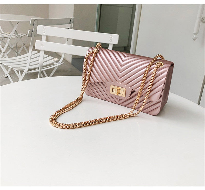 V-chain One Shoulder Messenger Bag Mini