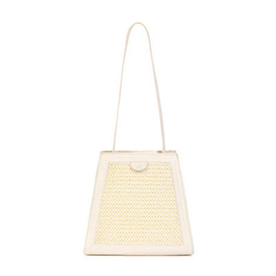 simple trapezoidal stitching handbag