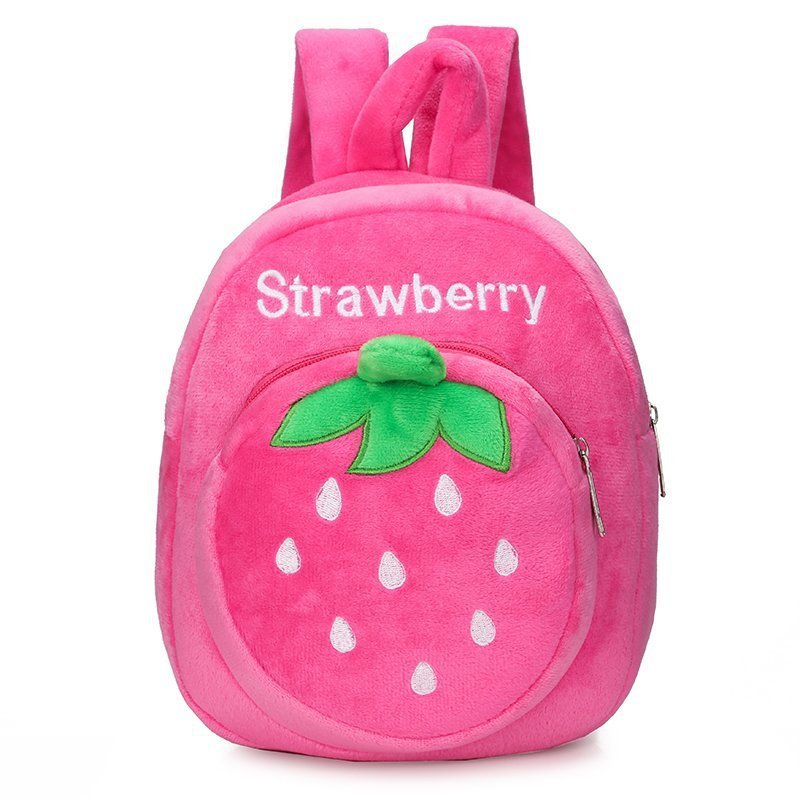 plush leisure double shoulder kindergarten school bag