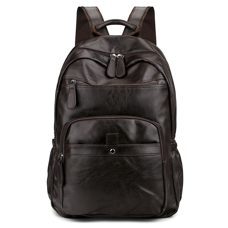 new bag simulation leather backpack soft leather large capacity fashion backpack backpack casual simple one shoulder