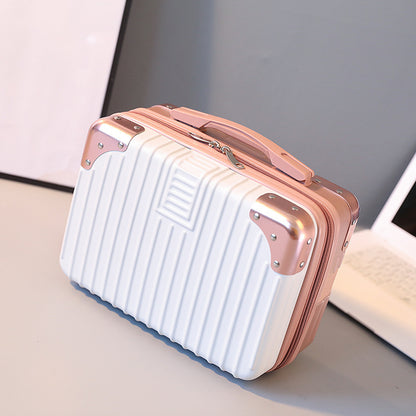 portable suitcase female small 14 inch mmakeup box