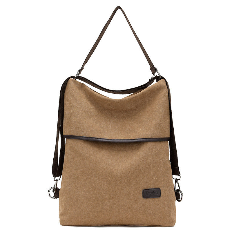 canvas bag korean leisure student backpack female multifunctional fashion shoulder bag large capacity backpack