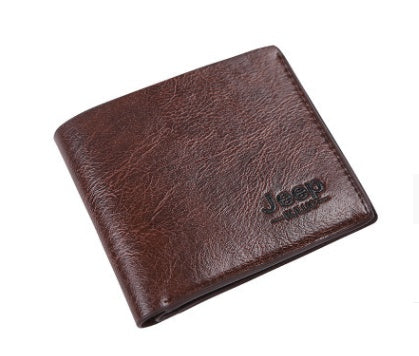 mens short wallet pu leather