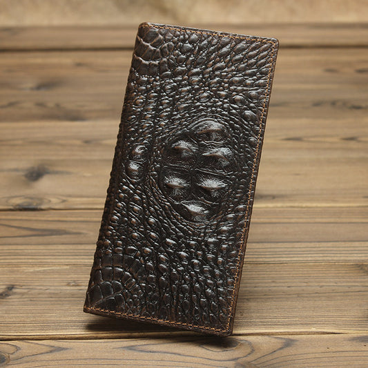 simple leather wallet female 20 off long retro male oil wax leather embossed pattern unisex wallet all match wallet