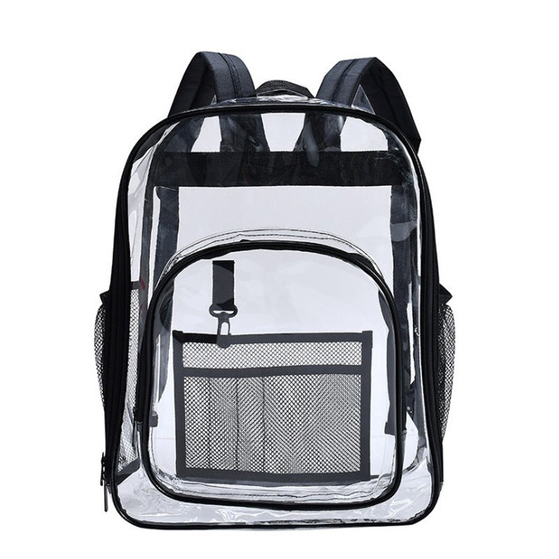 student universal waterproof schoolbag backpack transparent large capacity