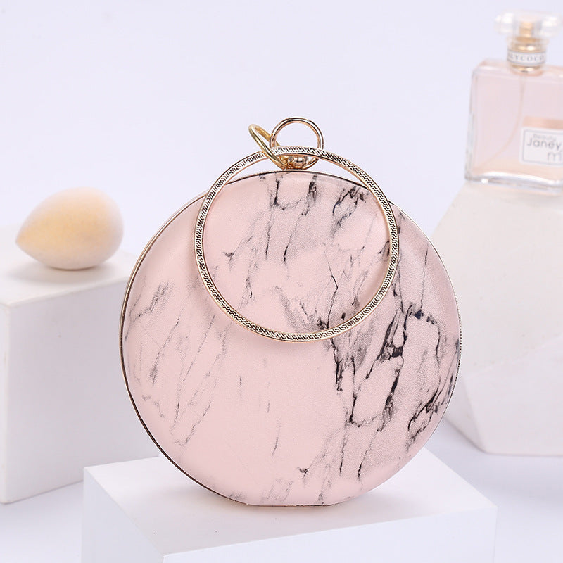 marble pattern portable cosmetic bag