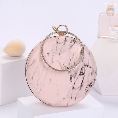 marble pattern portable cosmetic bag