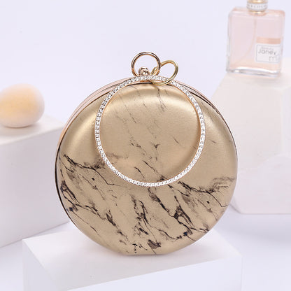 marble pattern portable cosmetic bag