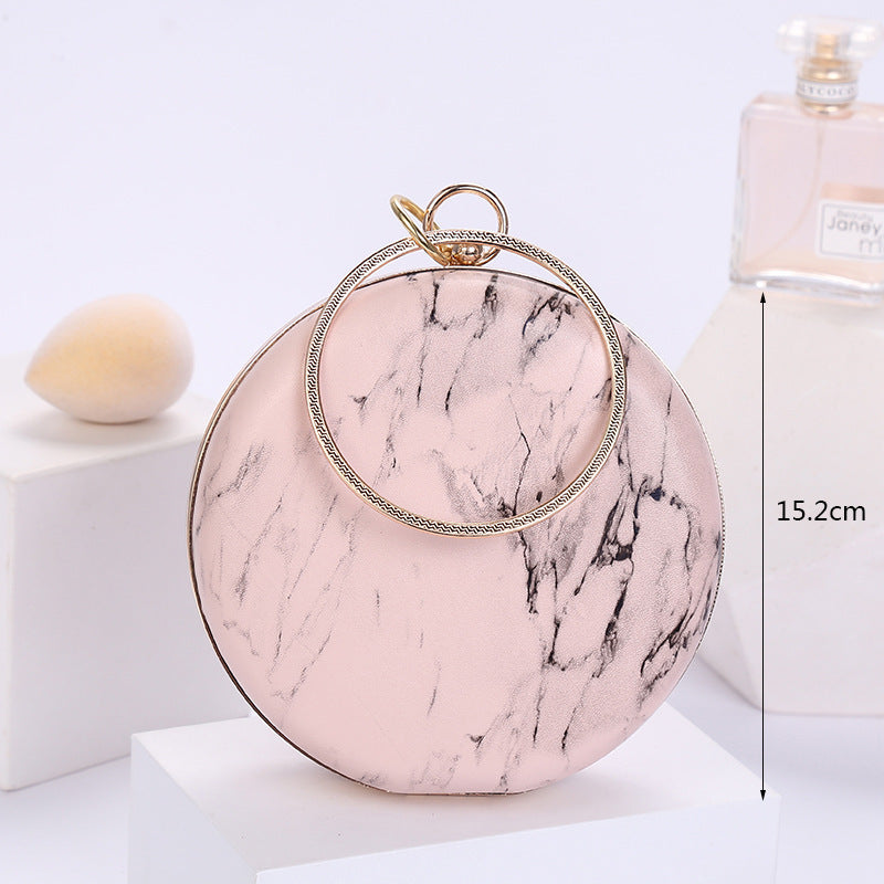 marble pattern portable cosmetic bag