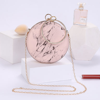 marble pattern portable cosmetic bag