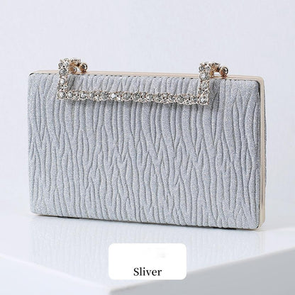 pleated evening bag