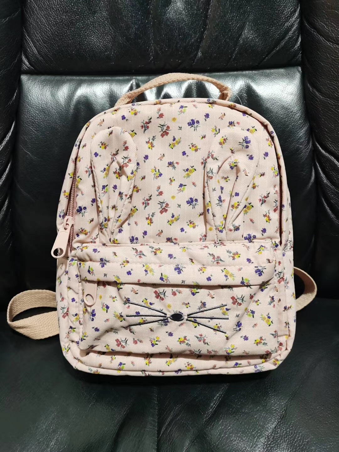 new cat floral cloth kids bag toddler animal shaped backpack