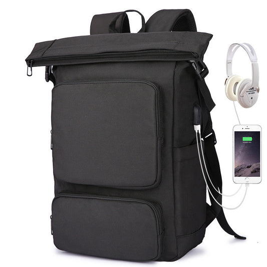 mens backpack waterproof casual college student computer bag