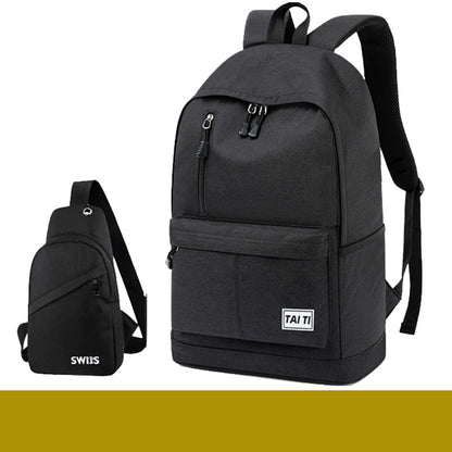 backpack mens backpack large capacity large junior high school student school bag simple