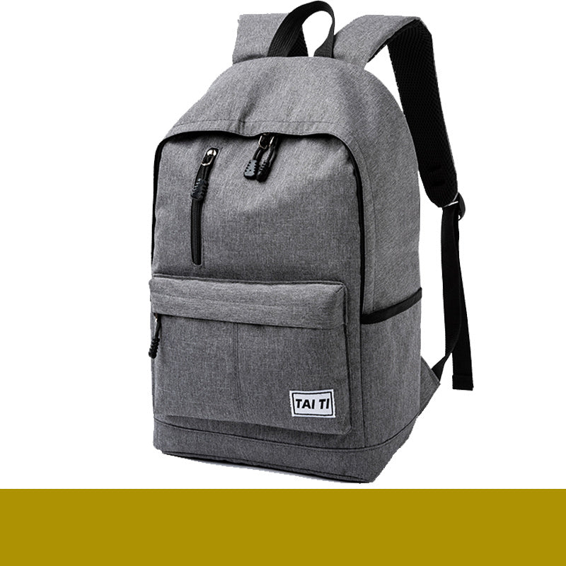 backpack mens backpack large capacity large junior high school student school bag simple