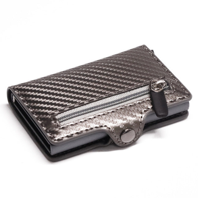 ion carbon fiber wallet men slim wallet anti theft card case