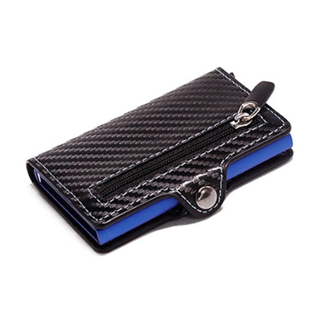 ion carbon fiber wallet men slim wallet anti theft card case