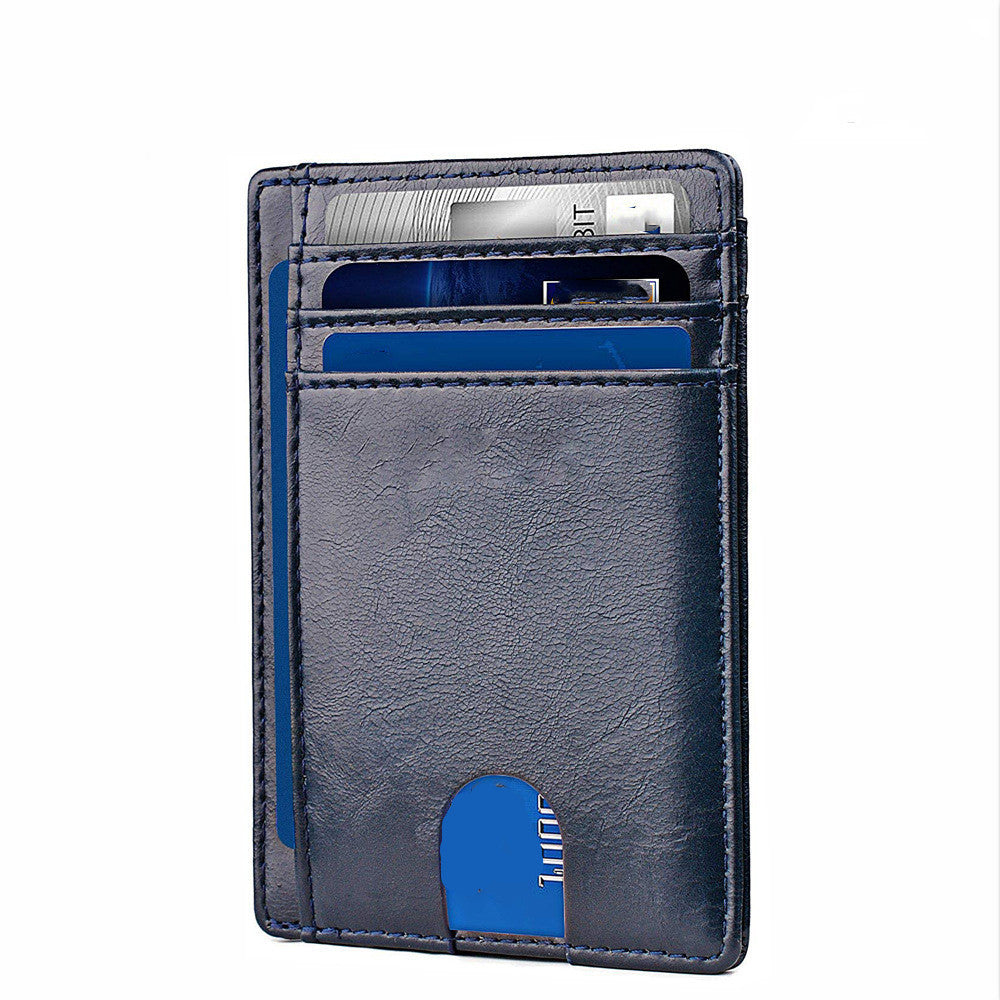 card holder leather foreign trade men rfid anti theft swiping european and american card holder male amazon hot products card holder