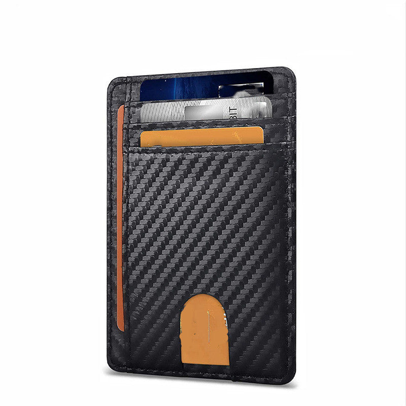 card holder leather foreign trade men rfid anti theft swiping european and american card holder male amazon hot products card holder