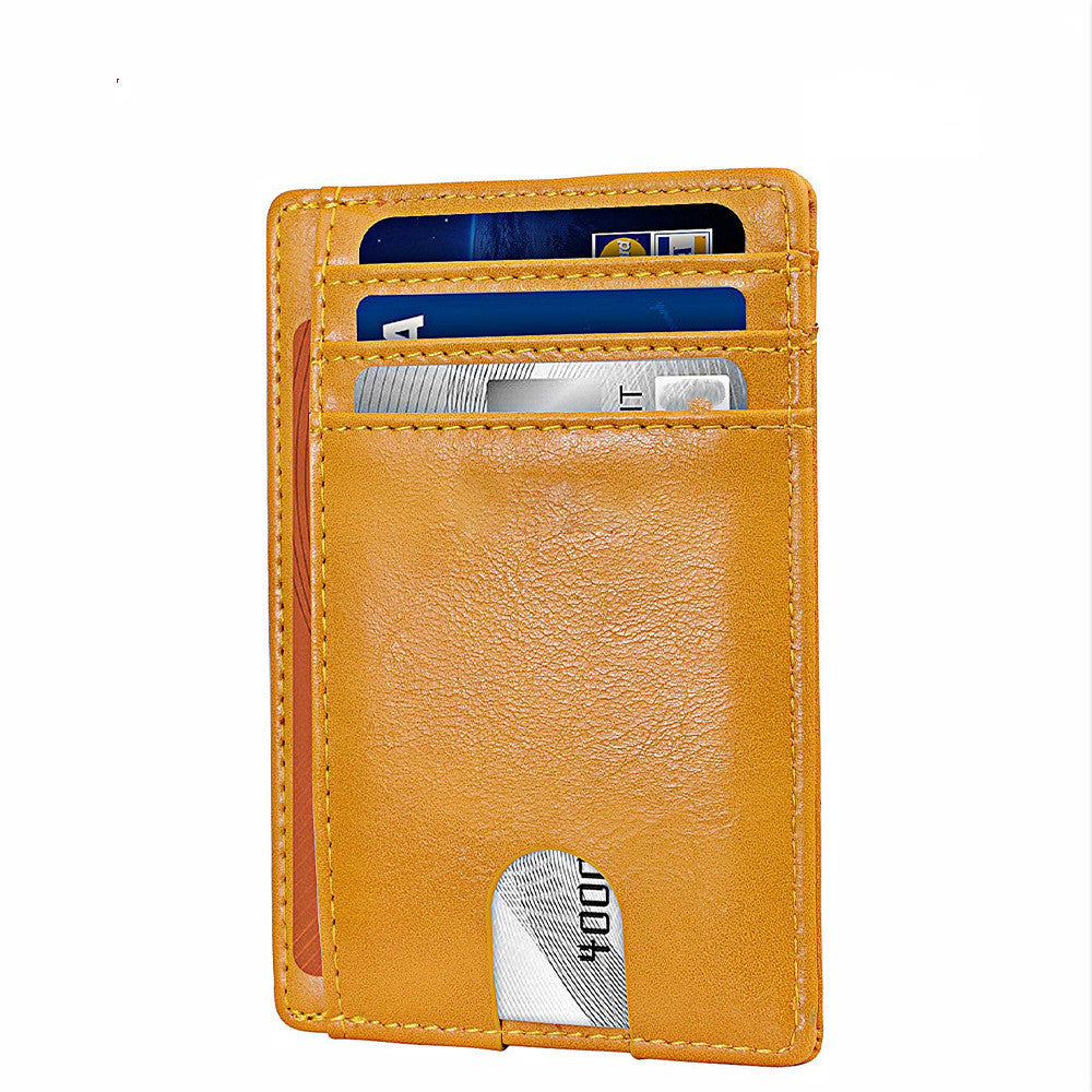 card holder leather foreign trade men rfid anti theft swiping european and american card holder male amazon hot products card holder