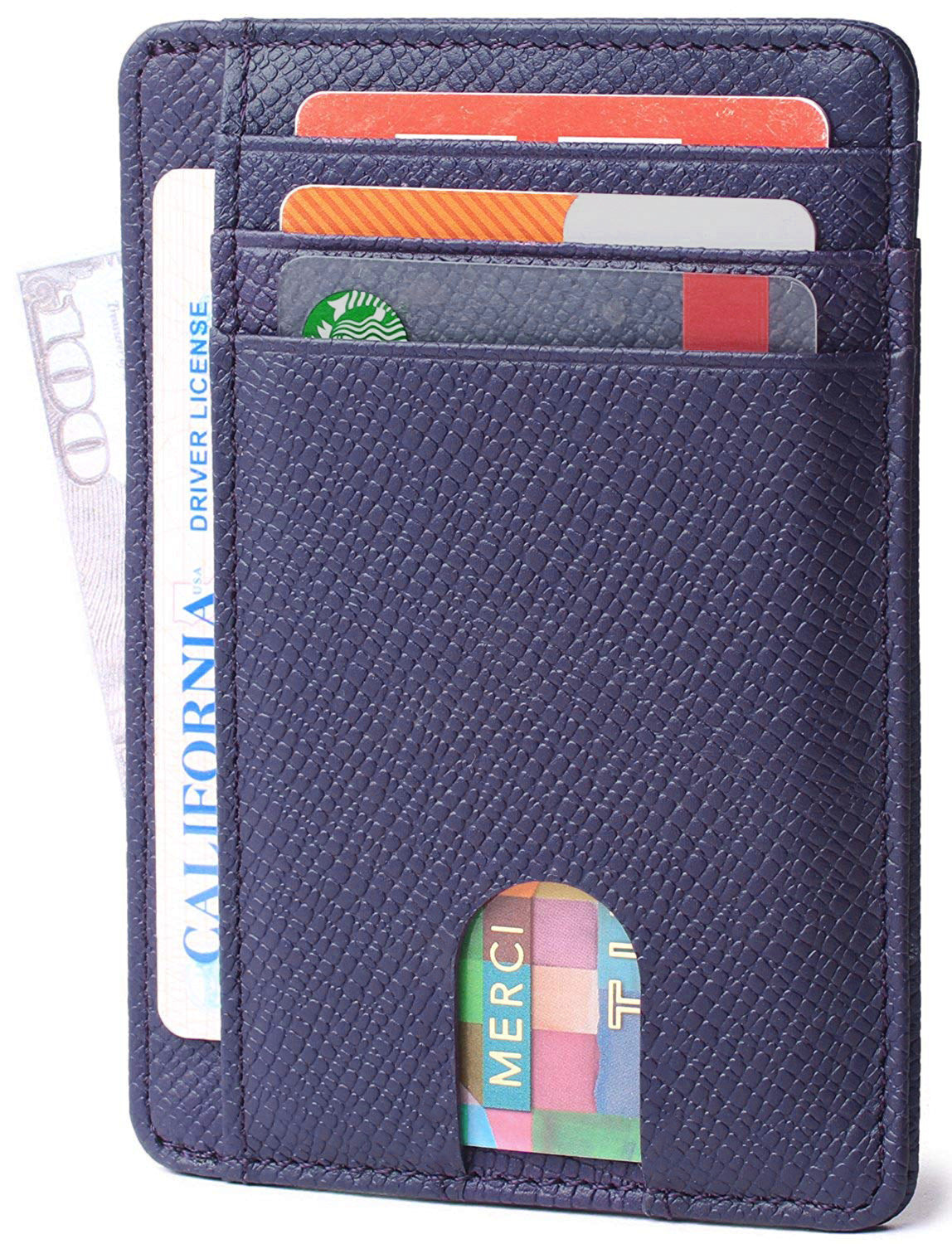 card holder leather foreign trade men rfid anti theft swiping european and american card holder male amazon hot products card holder