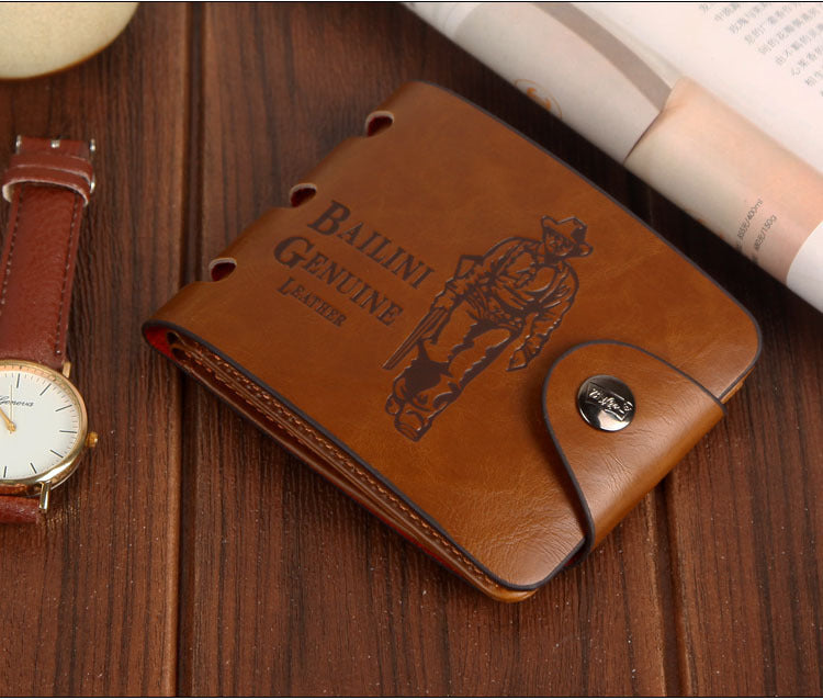 mens short wallet vintage hunter wallet