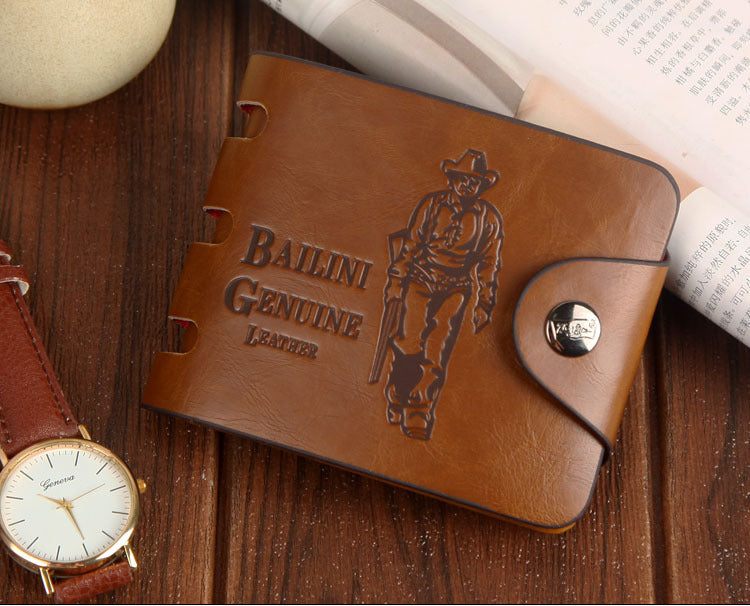 mens short wallet vintage hunter wallet