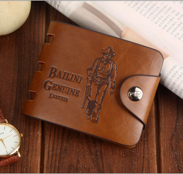 mens short wallet vintage hunter wallet