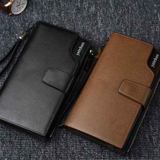 multifunctional buckle hand bag long large capacity wallet